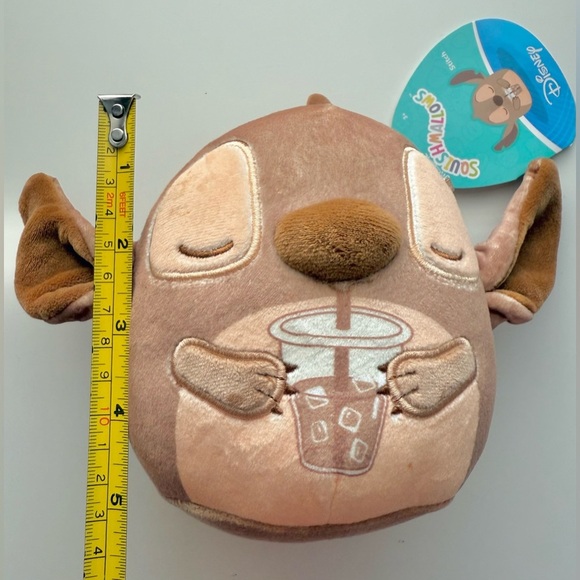 Disney Squishmallows Stitch Caramel Coffee Plush - Picture 3 of 9